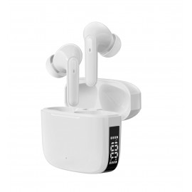 Denver TWE-61 Auriculares True Wireless Stereo (TWS) Dentro de oído Llamadas/Música/Deporte/Uso diario Bluetooth Blanco