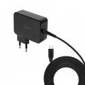 TooQ Cargador de portátil GAN USB-C PD3.0 90W, Negro