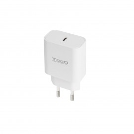 TooQ Cargador de Pared USB-C PD20W, Blanco