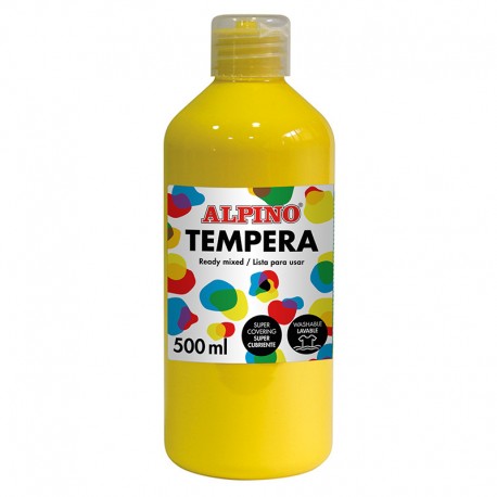 Alpino DM010171 tempera 500 ml Botella Amarillo