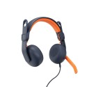 Logitech Zone Learn Auriculares Alámbrico Diadema Educación USB Tipo C Azul, Naranja