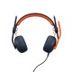 Logitech Zone Learn Auriculares Alámbrico Diadema Educación USB Tipo C Azul, Naranja