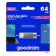 Goodram ODA3 unidad flash USB 64 GB USB Type-A / USB Type-C 3.2 Gen 1 (3.1 Gen 1) Plata