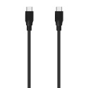 AISENS Cable USB 3.2 Gen2x2 20Gbps 8k@30Hz 5A 100W E-Marker, Tipo USB-C/M-USB-C/M, Negro, 1.5m