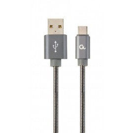 Cablexpert CC-USB2S-AMCM-1M-BG cable USB USB 2.0 USB A Micro-USB B Gris