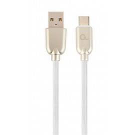 Cablexpert CC-USB2R-AMCM-2M-W cable USB USB 2.0 USB A USB C Blanco