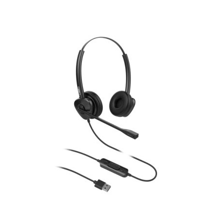 Fanvil HT302-U auricular y casco Auriculares Alámbrico Diadema Oficina/Centro de llamadas USB tipo A Negro