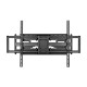 AISENS Soporte Pro Giratorio, Inclinable Y Nivelable Para Monitor/tv 120kg De 60-120, Negro