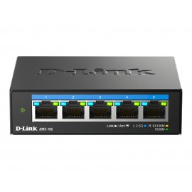 D-Link DMS-105 No administrado 2.5G Ethernet (100/1000/2500) Negro