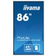 iiyama ProLite To Be Updated 2,17 m (85.6'') 3840 x 2160 Pixeles 4K Ultra HD LED Negro