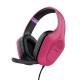 Trust GXT 415P Zirox Auriculares Alámbrico Diadema Juego Rosa