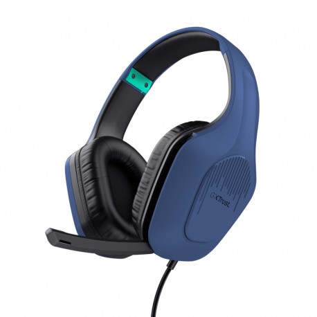 Trust GXT 415B Zirox Auriculares Alámbrico Diadema Juego Azul