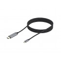 Conceptronic ABBY10G adaptador de cable de vídeo 2 m USB Tipo C HDMI Gris