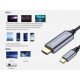 Conceptronic ABBY10G adaptador de cable de vídeo 2 m USB Tipo C HDMI Gris