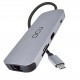 DCU Advance Tecnologic 391166 hub de interfaz USB Tipo C 1000 Mbit/s Gris