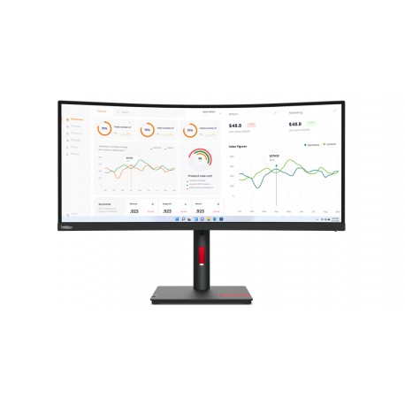 Lenovo ThinkVision T34w-30 LED display 86,4 cm (34'') 3440 x 1440 Pixeles Wide Quad HD Negro