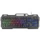 Mars Gaming MK120PT Teclado Gaming FRGB Aluminio Antighosting Soporte Smartphone Gris y Negro Idioma Portugués