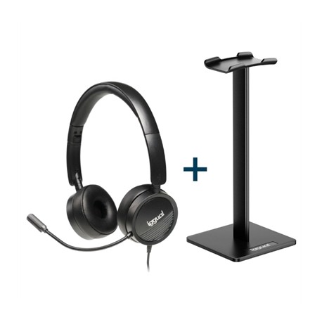 iggual Kit auriculares Dual Tech + soporte SA22