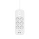 Belkin Connect Blanco 6 salidas AC 2 m