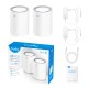 Cudy M1800 2-pack Doble banda (2,4 GHz / 5 GHz) Wi-Fi 6 (802.11ax) Blanco 1 Interno