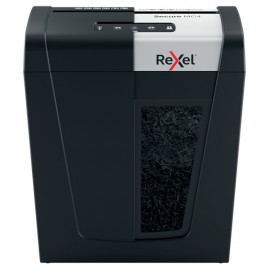 Rexel Secure MC4 triturador de papel Microcorte 60 dB Negro, Plata