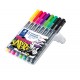 Staedtler Lumocolor 31-S WP8 marcador permanente Surtido Negro, Verde, Verde claro, Rosa, Rojo, Violeta, Amarillo 8 pieza(s)