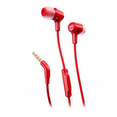 JBL E15 Auriculares Alámbrico Dentro de oído Llamadas/Música Rojo