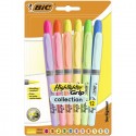 BIC 992562 juego de bolígrafos Azul, Verde, Naranja, Rosa, Púrpura, Amarillo 12 pieza(s)