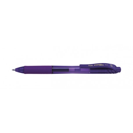 Pentel EnerGel X Bolígrafo retráctil con clip Violeta