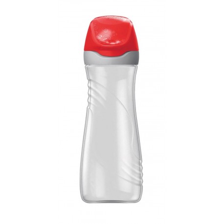 Maped 871703 bidón de agua Uso diario 580 ml Rojo, Transparente