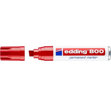 Edding 800 marcador permanente Punta de cincel Rojo 1 pieza(s)