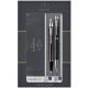 Parker 2093215 juego de bolígrafos Negro, Plata 2 pieza(s)