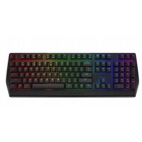 Alienware AW410K teclado USB QZERTY Internacional de EE.UU. Negro