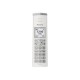 Panasonic KX-TGK212SP Teléfono DECT Identificador de llamadas Plata, Blanco