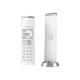 Panasonic KX-TGK212SP Teléfono DECT Identificador de llamadas Plata, Blanco