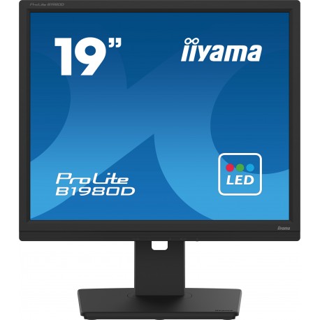 iiyama ProLite B1980D-B5 pantalla para PC 48,3 cm (19'') 1280 x 1024 Pixeles SXGA LCD Negro