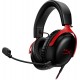 HP HyperX Cloud III - Auriculares gaming (negro-rojo)