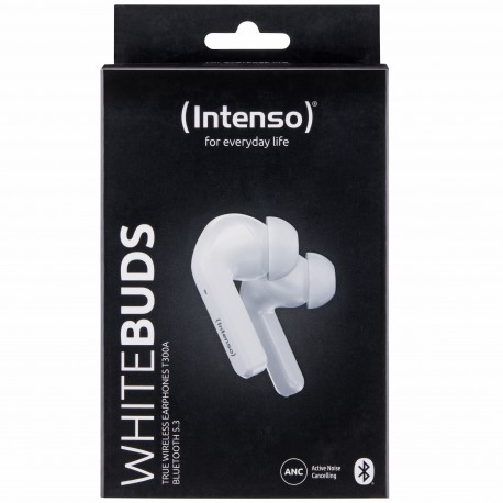 Intenso White Buds T302A Auriculares Dentro de oído Llamadas/Música/Deporte/Uso diario Blanco