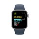 Apple Watch SE OLED 44 mm Digital 368 x 448 Pixeles Pantalla táctil Plata Wifi GPS (satélite)