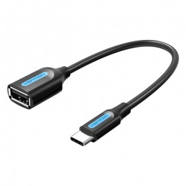 Vention Conversor CCSBB/ USB Tipo-C Macho - USB Hembra/ 15cm/ Negro