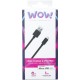 Bigben Connected WOWCBLMIC1MB cable USB 1 m USB A Micro-USB B Negro