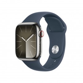 Apple Watch Series 9 41 mm Digital 352 x 430 Pixeles Pantalla táctil 4G Plata Wifi GPS (satélite)