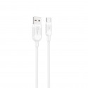 Cable qcharx athens usb a tipo c 3a - 1 m - pvc blanco