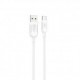 Cable qcharx athens usb a tipo c 3a - 1 m - pvc blanco