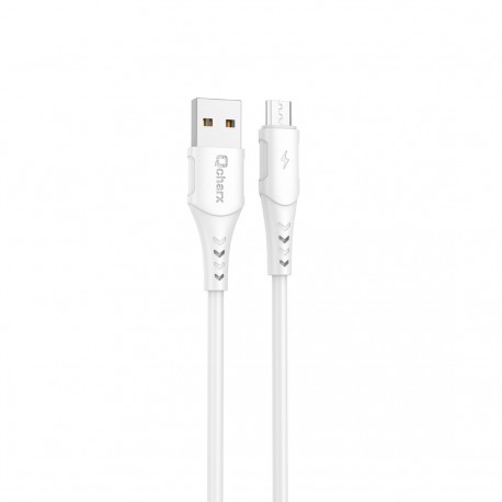 Cable qcharx lisbon usb a lightning 3a - 1 m - pvc blanco