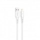 Cable qcharx lisbon usb a tipo c 3a - 1 m - pvc blanco