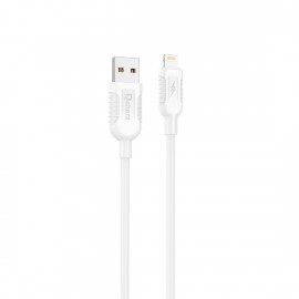 Cable qcharx athens usb a lightning 3a - 1 m - pvc blanco