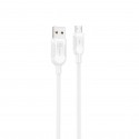 Cable qcharx athens usb a micro 3a - 1 m - pvc blanco