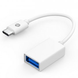 Cable adaptador hp dhc - tc105 -  usb 3.0 -  type - c -   otg 3.1 5v - 3a - 9v - 2a - 12v - 1.5a -  blanco