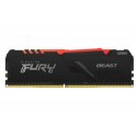 MEMORIA KINGSTON FURY BEAST RGB DDR4 16GB (KIT 2) 3200MHZ  CL16      -  KF432C16BB2AK2/16